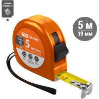 Рулетка TDM ELECTRIC длина 5 м, стальная лента, ширина 19 мм, пластиковый корпус, "Гранит" SQ1018-0102