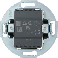 1-рычажковый переключатель LK Studio на 2 направления (сх.6) 16 A. 250 B, черный, LK Vintage 880808-1