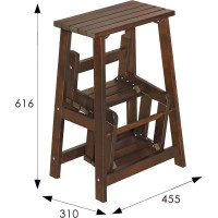 Табурет-стремянка Мебелик орех 7576