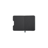 Блокнот BRAUBERG А5, 162x218мм, NOTE, под кожу, софт-тач, с резинкой, 80л, клетка, светло-серый 113441