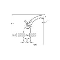 Смеситель для умывальника G-Lauf QMT1-A722