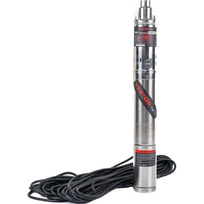 Скважинный винтовой насос VERTON DW90/550S (550Вт,Qmax 32л/мин,Hmax 90м,d насоса 76мм, верх.забор) 01.13295.13328