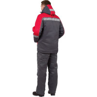 Куртка Эксперт Спецодежда Страйк, серый/красный, зимняя, р. 56-58, рост 182-188 6446000033640