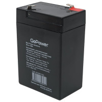 Аккумулятор свинцово-кислотный LA-660 6V 6Ah GoPower 00-00017023