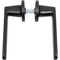 Дверная ручка PUERTO Фрапе, серия SLIM, черный INAL 545-06 slim B