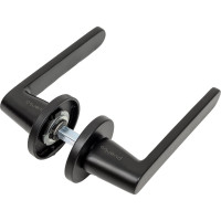 Дверная ручка PUERTO Фрапе, серия SLIM, черный INAL 545-06 slim B