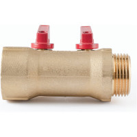 Коллектор с шаровыми кранами PROFACTOR в/н 1" х 2 вых 1/2"нар PF MV 265.2