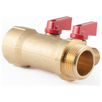 Коллектор с шаровыми кранами PROFACTOR в/н 1" х 2 вых 1/2"нар PF MV 265.2