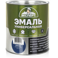 Универсальная алкидная эмаль Эксперт (полуматовая; синяя; 2,5 кг) 31359