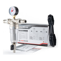 Фильтр промывной с манометром для холодной воды PROFACTOR 1/2" PF FS 238G