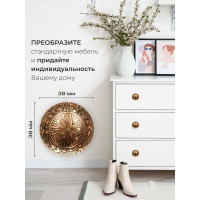 Латунная ручка для мебели Blumen Haus Восток цвет золотой /300/6 66303