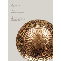 Латунная ручка для мебели Blumen Haus Восток цвет золотой /300/6 66303