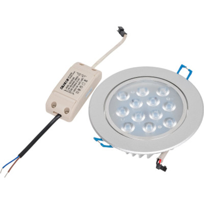 Светодиодный светильник De Fran 4000K SMD 12x1Вт 220В (1053 Лм) серебристый, DC055 S SMD