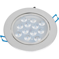 Светодиодный светильник De Fran 4000K SMD 12x1Вт 220В (1053 Лм) серебристый, DC055 S SMD