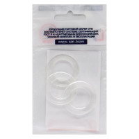 Прокладка СТМ 1", силикон, 30x19x3 мм, 3 шт SSSWC001-03