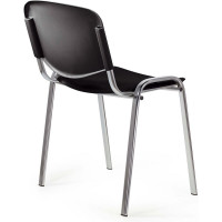 Стул Staff Iso Plast CF-009, хром каркас, пластик черный 532571