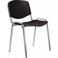 Стул Staff Iso Plast CF-009, хром каркас, пластик черный 532571