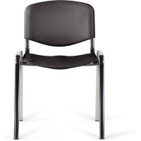 Стул Staff Iso Plast CF-009, хром каркас, пластик черный 532571