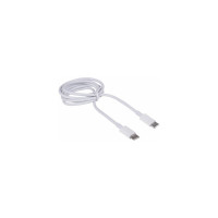 Кабель SONNEN USB Type-C-Type-C с поддержкой быстрой зарядки белый, 1м, медный 513613