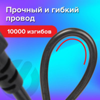 Кабель питания SONNEN для компьютеров, электроприборов и бытовой техники, длина 1,8 м, черный 513563