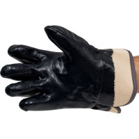 Утепленные перчатки от нефтепродуктов ООО Комус Чибис ШНК, хлопковые, с нитрильным покрытием, синие, р. 11/XXL 1473854