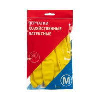 Латексные перчатки ООО Комус желтые, р. 8, M 1297208