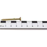 Саморезы по дереву КРЕП-КОМП ПРОФИ желтые, потайные, 4.0x40 мм, 50 шт. 04040Fhмф