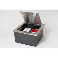 Люк на 4 поста SPL 45x45, из нержавеющей стали, с коробкой, IP40 300014