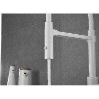 Смеситель для кухни ROSE с гибким изливом и магнитным держателем, белый R133C