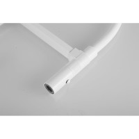 Смеситель для кухни ROSE с гибким изливом и магнитным держателем, белый R133C