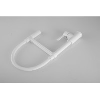 Смеситель для кухни ROSE с гибким изливом и магнитным держателем, белый R133C