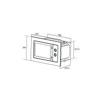 Микроволновая печь ORE MWA20 BLACK 4607122243443
