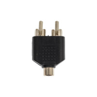 Переход RCA гнездо - 2 x RCA штекер Pro Legend пластик, PL2281