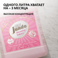 Средство для мытья посуды Jundo Премиум с ароматом сакуры, 5 л 4903720021538