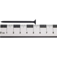 Саморез Качественный КРЕПЕЖ 3.5x55 мм, потай, частая резьба, оксид, 250 шт 0500403 КЧ