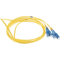 Соединительный волоконно-оптический шнур NIKOMAX желтый, 3м NMF-PC2S2C2-SCU-SCU-003