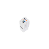 Модуль-вставка типа Keystone NIKOMAX неэкранированный, белый NMC-KJUE2-FT-WT