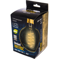 Светодиодная лампа Uniel LED-G95-4W/GOLDEN/E27/CW GLV21GO Vintage. UL-00001818