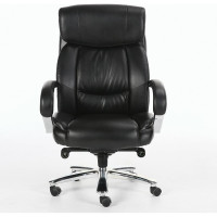 Офисное кресло, хром, рециклированная кожа, черное BRABIX Direct EX-580 531824