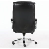 Офисное кресло, хром, рециклированная кожа, черное BRABIX Direct EX-580 531824