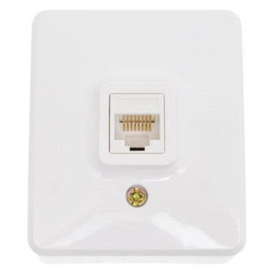 Информационная розетка ЭРА 11-3203-01 RJ45, открытой установки, IP20, Эксперт, белый Б0020730