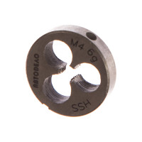 Плашка М4х0.7мм D-20мм HSS4341 АвтоDело 40874 12321