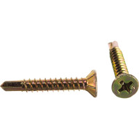 Оконный саморез Метизный двор 3,9x25 сверло, желтый, 15 шт. 4690441000446