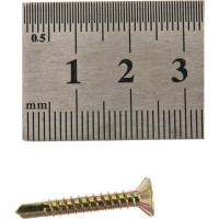 Оконный саморез Метизный двор 3,9x25 сверло, желтый, 15 шт. 4690441000446