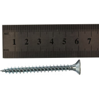 Потайной универсальный шуруп Метизный двор 6,0x60, белый, 6 шт. 4690441019363