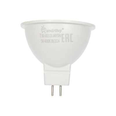 Светодиодная лампа Smartbuy LED Gu5,3-05W/4000 SBL-GU5_3-05-40K-N
