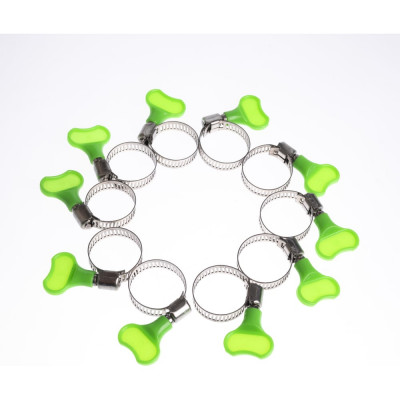 Червячный хомут с пластиковым ключом HG 16-25 мм, 10 шт. 4962015