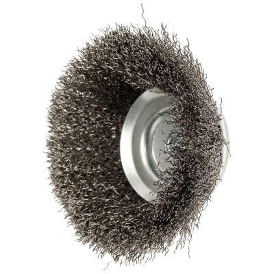Щетка чашечная волнистая с хвостовиком 100 мм, проволока - INOX 0.30 мм DEBEVER DB80163409
