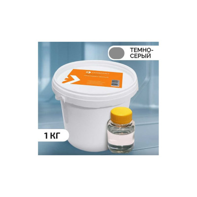 Эпоксидная затирка Суперпласт цвет - темно серый 4687203677916