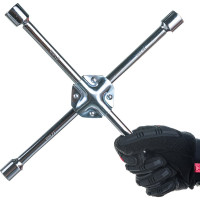 Баллонный крестовой ключ DolleX 17х19х21х1/2 усиленный, хром KBX-114